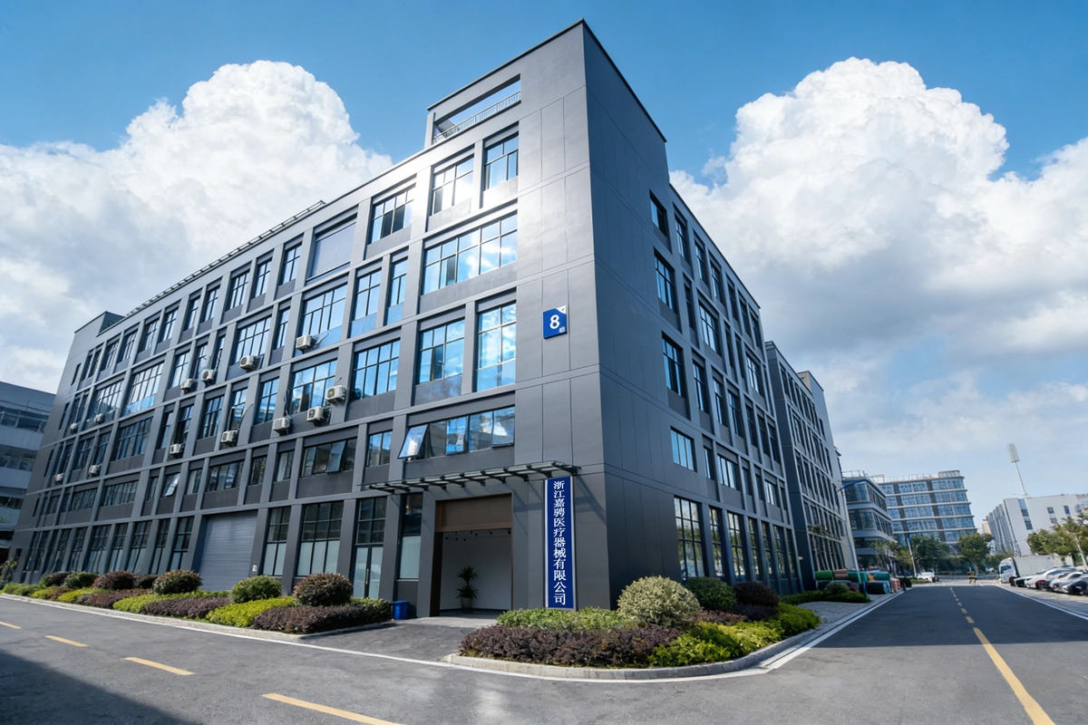 The exterior of Zhejiang Jiachen Medical Equipment Co Ltd company building The exterior of Zhejiang Jiachen Medical Equipment Co Ltd company building